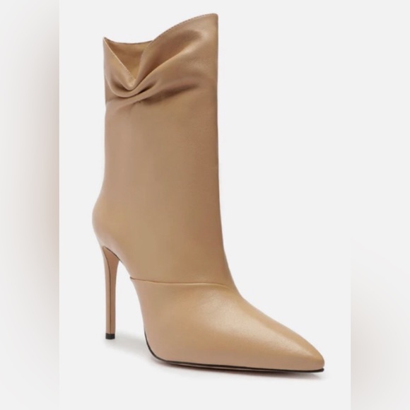 Schutz Sidonie Calf Leather Tan Boots New in Box. - Picture 3 of 7